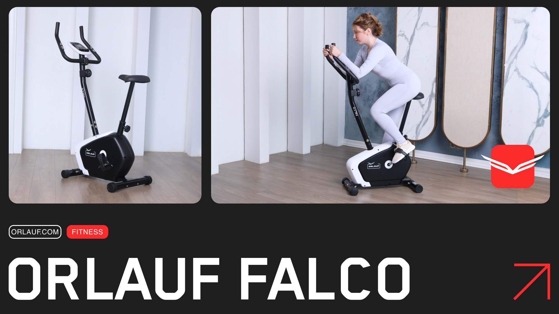 Exercise bike video review Orlauf Falco